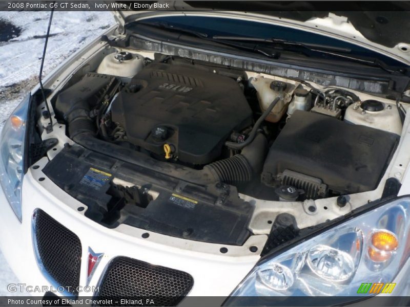 Ivory White / Ebony Black 2008 Pontiac G6 GT Sedan
