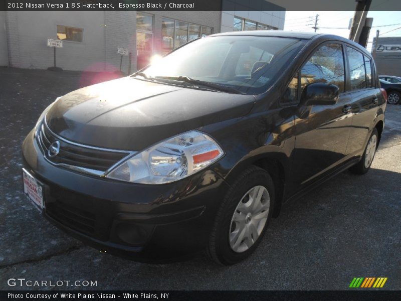 Espresso Black / Charcoal 2012 Nissan Versa 1.8 S Hatchback