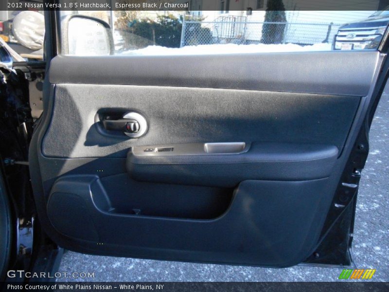 Espresso Black / Charcoal 2012 Nissan Versa 1.8 S Hatchback