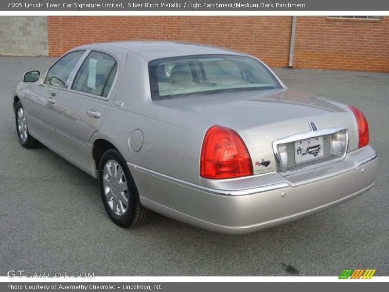 Silver Birch Metallic / Light Parchment/Medium Dark Parchment 2005 Lincoln Town Car Signature Limited