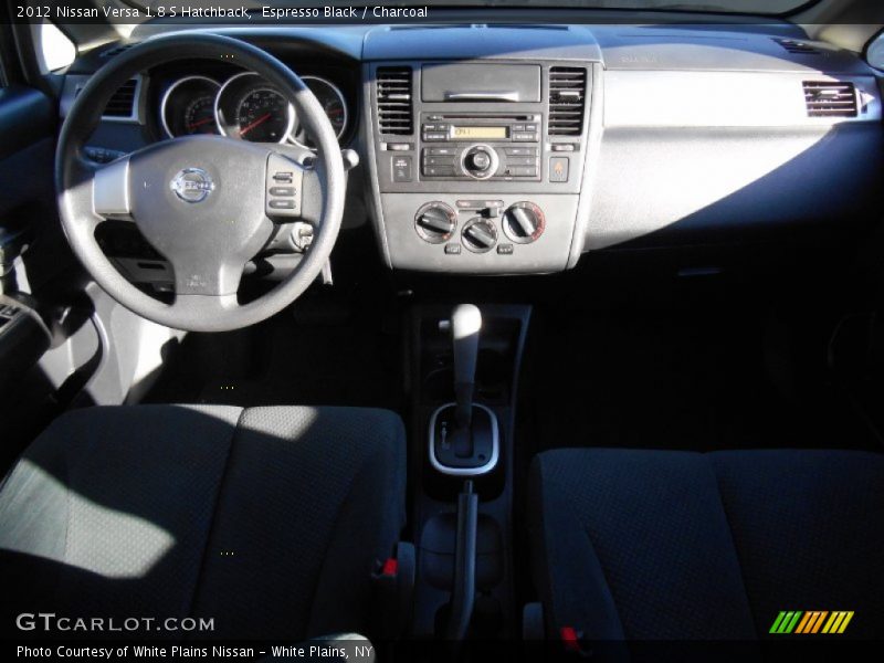 Espresso Black / Charcoal 2012 Nissan Versa 1.8 S Hatchback