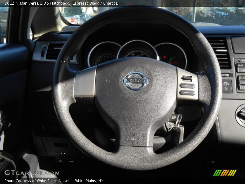 Espresso Black / Charcoal 2012 Nissan Versa 1.8 S Hatchback
