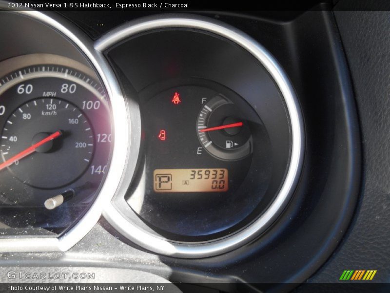 Espresso Black / Charcoal 2012 Nissan Versa 1.8 S Hatchback