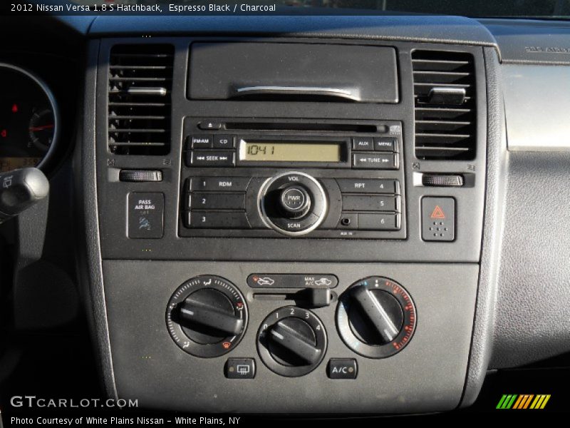 Espresso Black / Charcoal 2012 Nissan Versa 1.8 S Hatchback