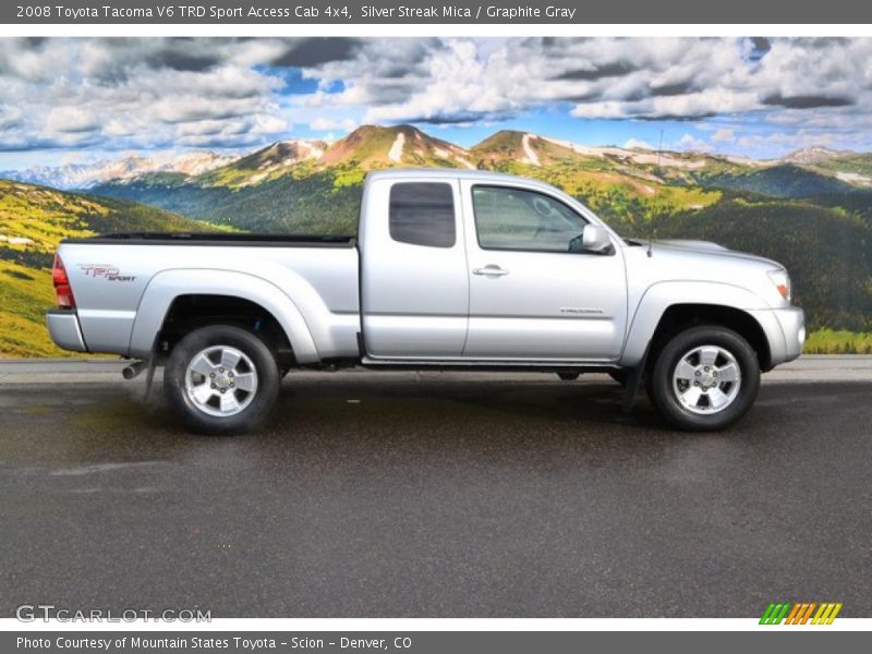 Silver Streak Mica / Graphite Gray 2008 Toyota Tacoma V6 TRD Sport Access Cab 4x4