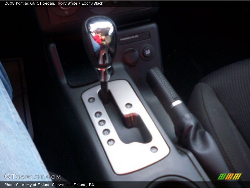 Ivory White / Ebony Black 2008 Pontiac G6 GT Sedan
