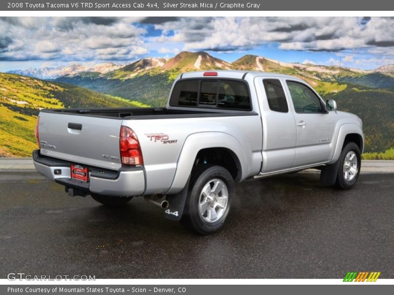 Silver Streak Mica / Graphite Gray 2008 Toyota Tacoma V6 TRD Sport Access Cab 4x4