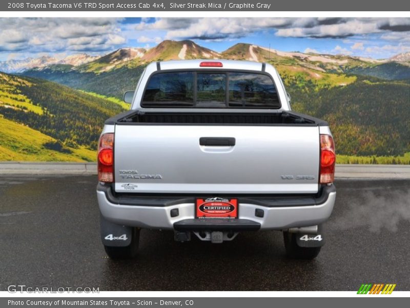 Silver Streak Mica / Graphite Gray 2008 Toyota Tacoma V6 TRD Sport Access Cab 4x4