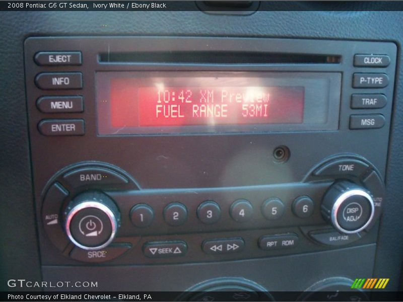 Ivory White / Ebony Black 2008 Pontiac G6 GT Sedan