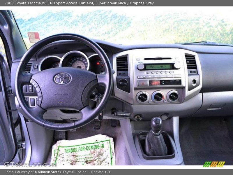 Silver Streak Mica / Graphite Gray 2008 Toyota Tacoma V6 TRD Sport Access Cab 4x4