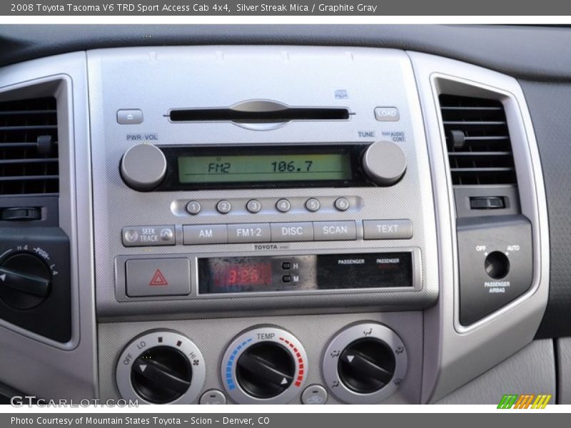 Silver Streak Mica / Graphite Gray 2008 Toyota Tacoma V6 TRD Sport Access Cab 4x4