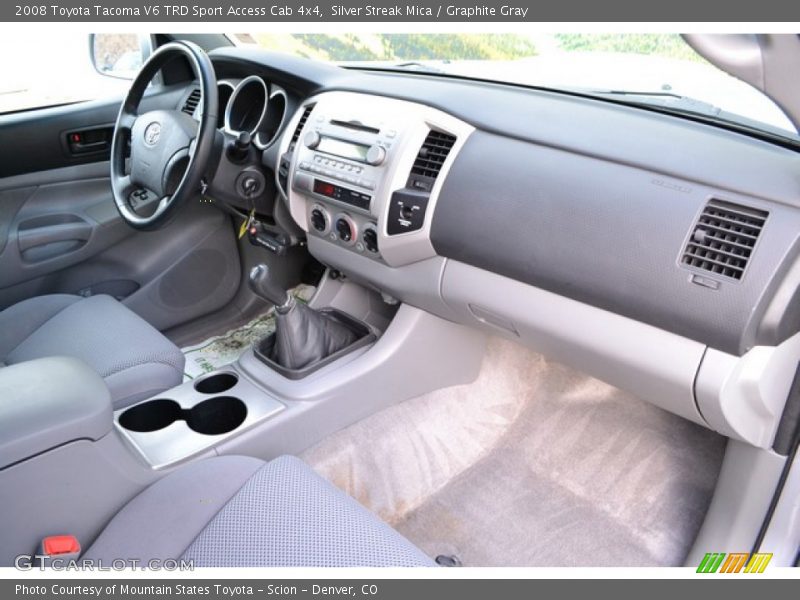 Silver Streak Mica / Graphite Gray 2008 Toyota Tacoma V6 TRD Sport Access Cab 4x4