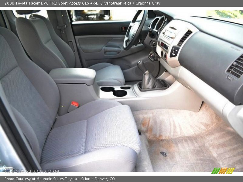 Silver Streak Mica / Graphite Gray 2008 Toyota Tacoma V6 TRD Sport Access Cab 4x4