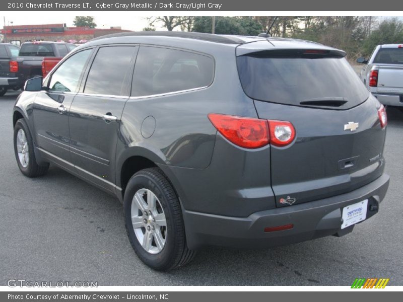 Cyber Gray Metallic / Dark Gray/Light Gray 2010 Chevrolet Traverse LT