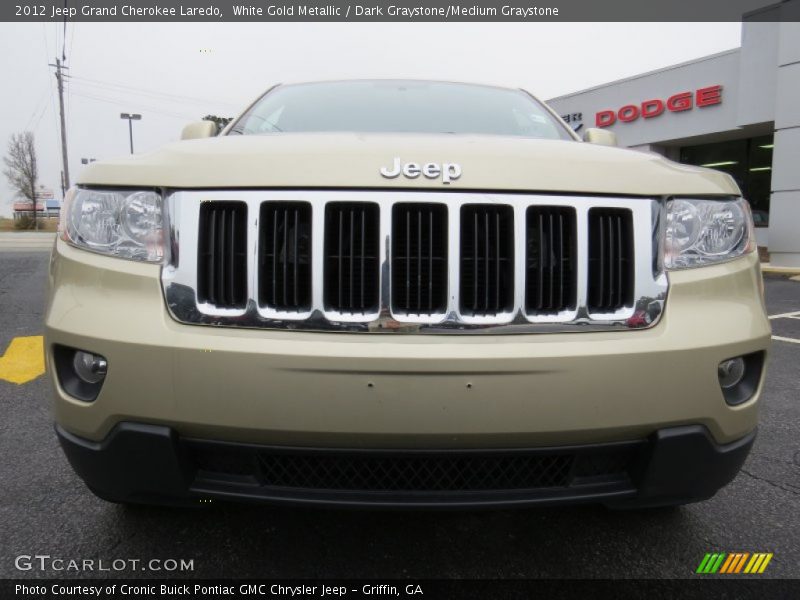 White Gold Metallic / Dark Graystone/Medium Graystone 2012 Jeep Grand Cherokee Laredo