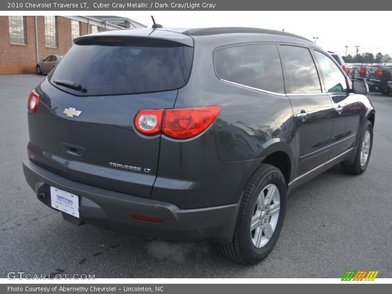 Cyber Gray Metallic / Dark Gray/Light Gray 2010 Chevrolet Traverse LT