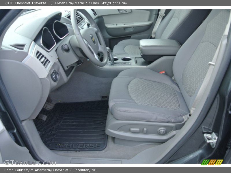 Cyber Gray Metallic / Dark Gray/Light Gray 2010 Chevrolet Traverse LT