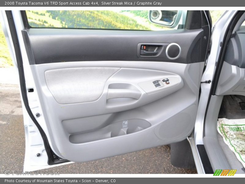 Silver Streak Mica / Graphite Gray 2008 Toyota Tacoma V6 TRD Sport Access Cab 4x4