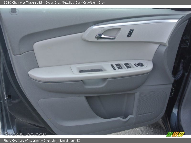 Cyber Gray Metallic / Dark Gray/Light Gray 2010 Chevrolet Traverse LT