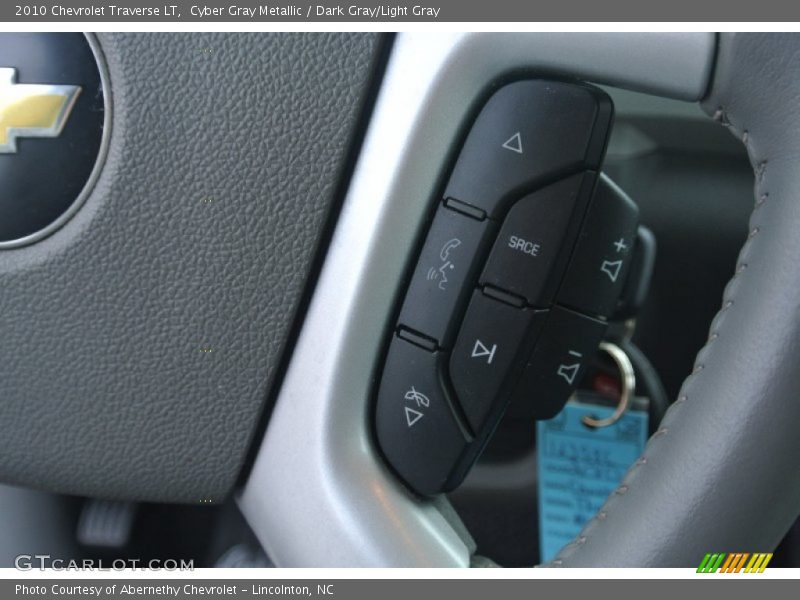 Cyber Gray Metallic / Dark Gray/Light Gray 2010 Chevrolet Traverse LT