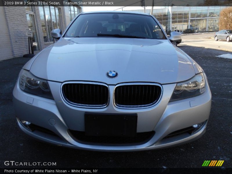 Titanium Silver Metallic / Black 2009 BMW 3 Series 328xi Sedan