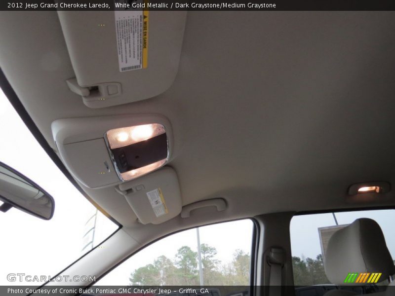 White Gold Metallic / Dark Graystone/Medium Graystone 2012 Jeep Grand Cherokee Laredo