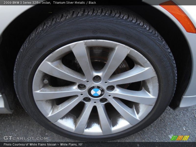 Titanium Silver Metallic / Black 2009 BMW 3 Series 328xi Sedan