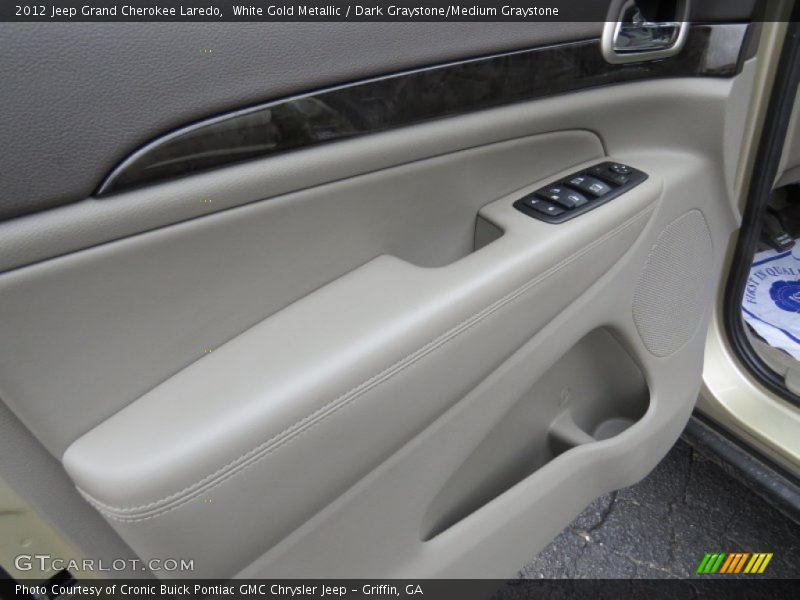 White Gold Metallic / Dark Graystone/Medium Graystone 2012 Jeep Grand Cherokee Laredo