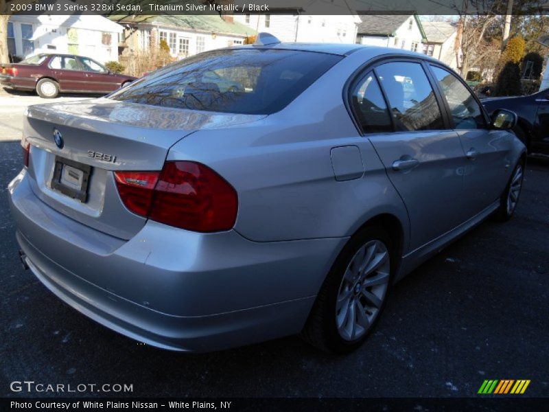 Titanium Silver Metallic / Black 2009 BMW 3 Series 328xi Sedan