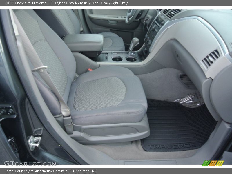Cyber Gray Metallic / Dark Gray/Light Gray 2010 Chevrolet Traverse LT