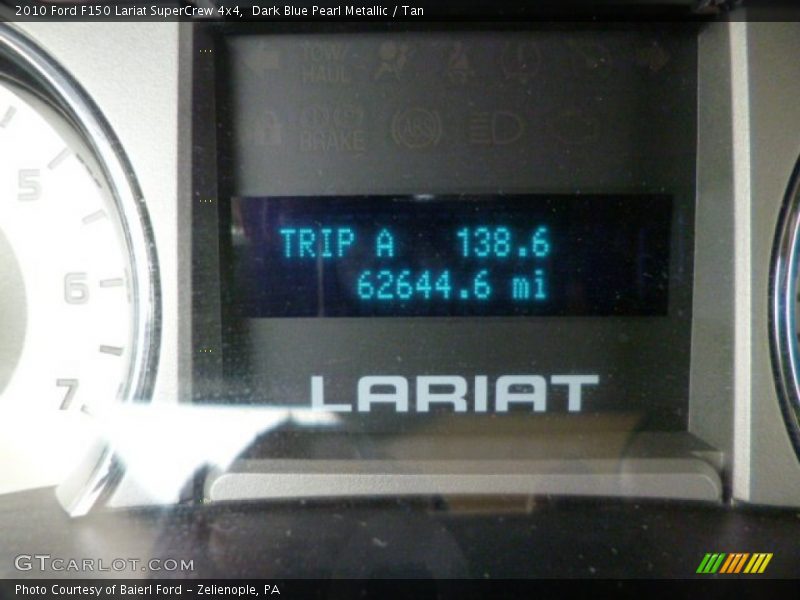 Dark Blue Pearl Metallic / Tan 2010 Ford F150 Lariat SuperCrew 4x4
