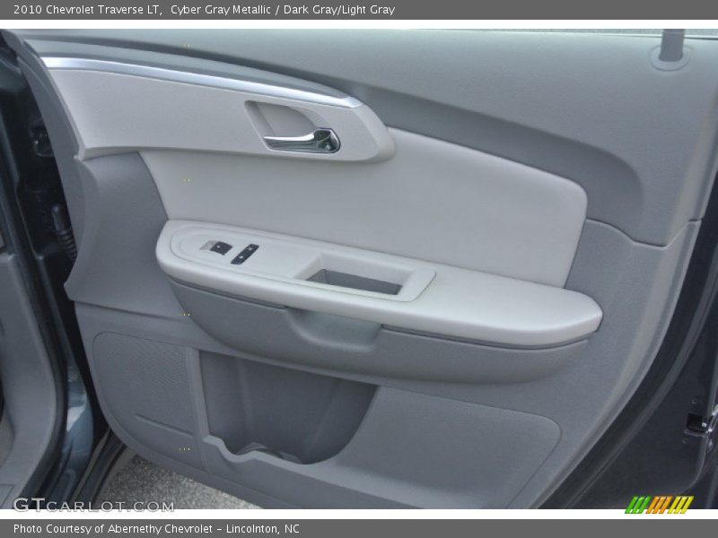 Cyber Gray Metallic / Dark Gray/Light Gray 2010 Chevrolet Traverse LT
