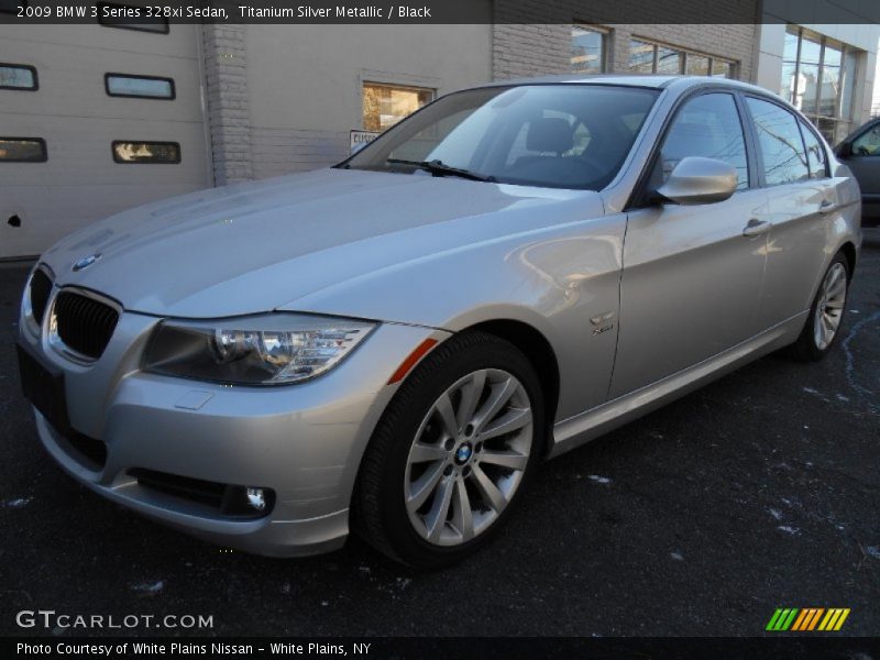 Titanium Silver Metallic / Black 2009 BMW 3 Series 328xi Sedan