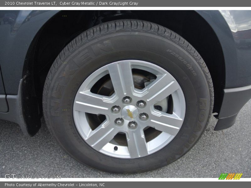 Cyber Gray Metallic / Dark Gray/Light Gray 2010 Chevrolet Traverse LT