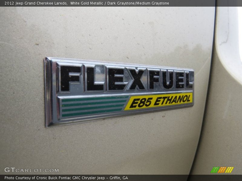 White Gold Metallic / Dark Graystone/Medium Graystone 2012 Jeep Grand Cherokee Laredo