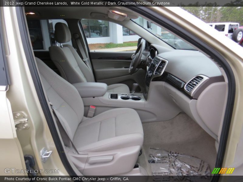 White Gold Metallic / Dark Graystone/Medium Graystone 2012 Jeep Grand Cherokee Laredo