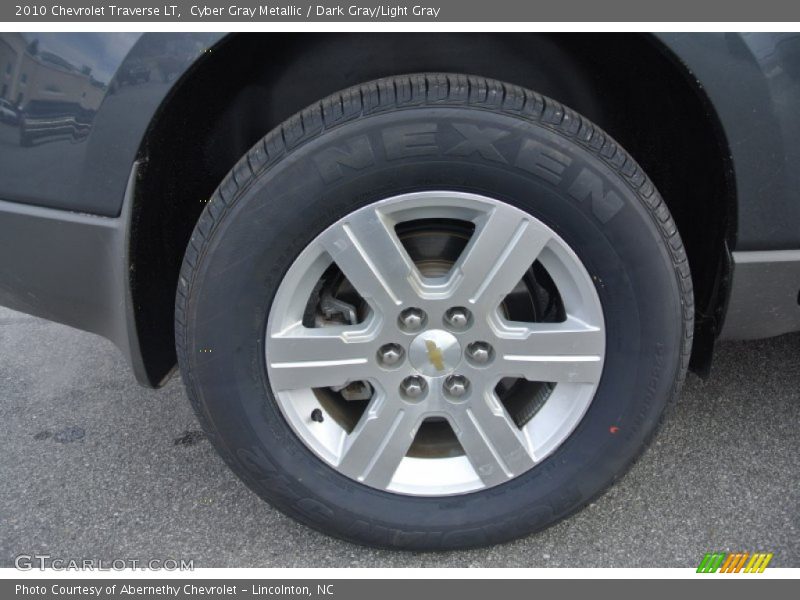 Cyber Gray Metallic / Dark Gray/Light Gray 2010 Chevrolet Traverse LT