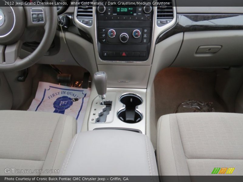 White Gold Metallic / Dark Graystone/Medium Graystone 2012 Jeep Grand Cherokee Laredo