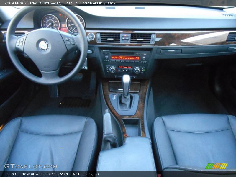 Titanium Silver Metallic / Black 2009 BMW 3 Series 328xi Sedan