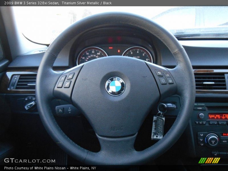 Titanium Silver Metallic / Black 2009 BMW 3 Series 328xi Sedan