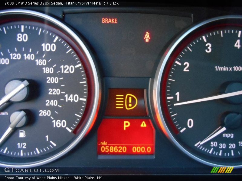 Titanium Silver Metallic / Black 2009 BMW 3 Series 328xi Sedan