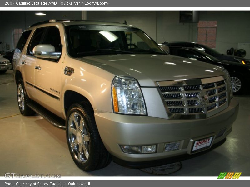 Quicksilver / Ebony/Ebony 2007 Cadillac Escalade AWD
