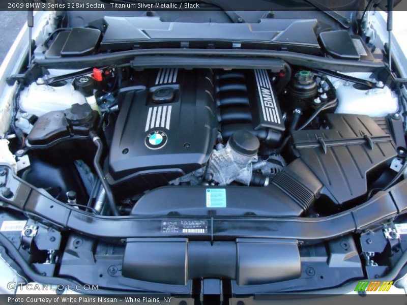 Titanium Silver Metallic / Black 2009 BMW 3 Series 328xi Sedan