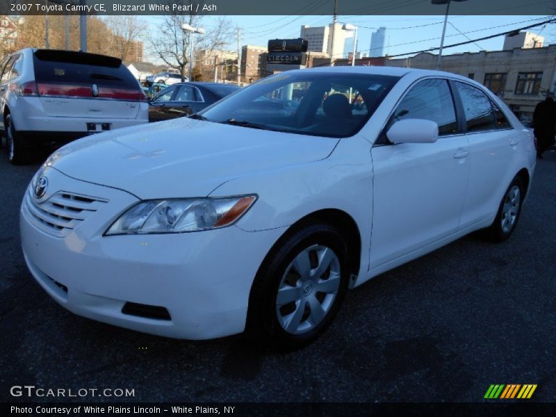 Blizzard White Pearl / Ash 2007 Toyota Camry CE