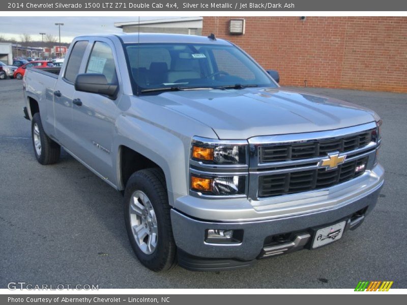 Silver Ice Metallic / Jet Black/Dark Ash 2014 Chevrolet Silverado 1500 LTZ Z71 Double Cab 4x4