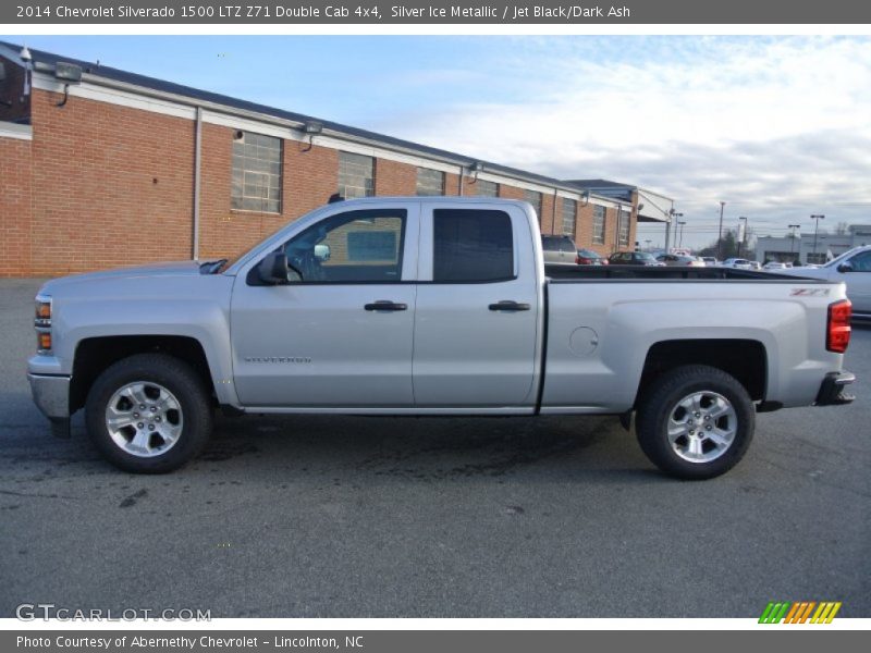 Silver Ice Metallic / Jet Black/Dark Ash 2014 Chevrolet Silverado 1500 LTZ Z71 Double Cab 4x4