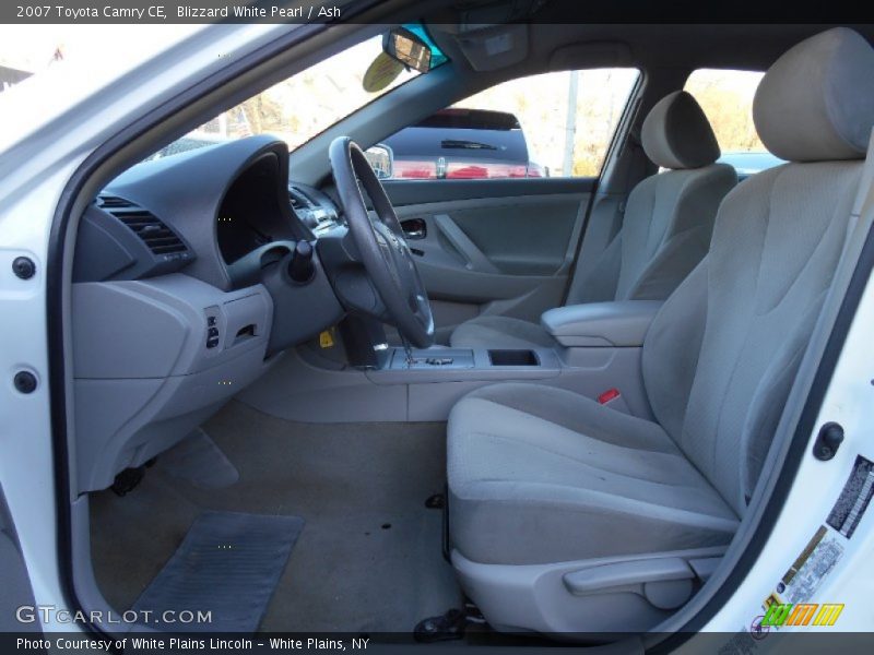 Blizzard White Pearl / Ash 2007 Toyota Camry CE