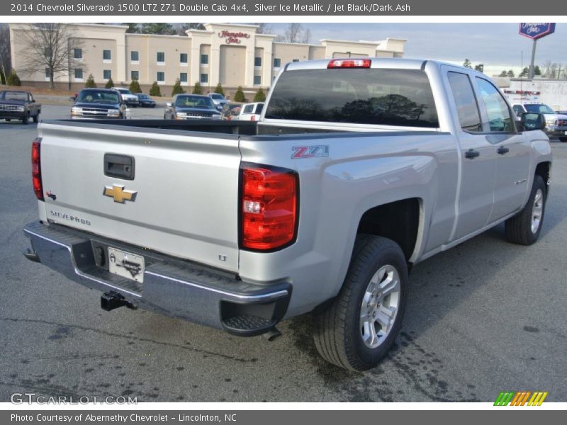 Silver Ice Metallic / Jet Black/Dark Ash 2014 Chevrolet Silverado 1500 LTZ Z71 Double Cab 4x4