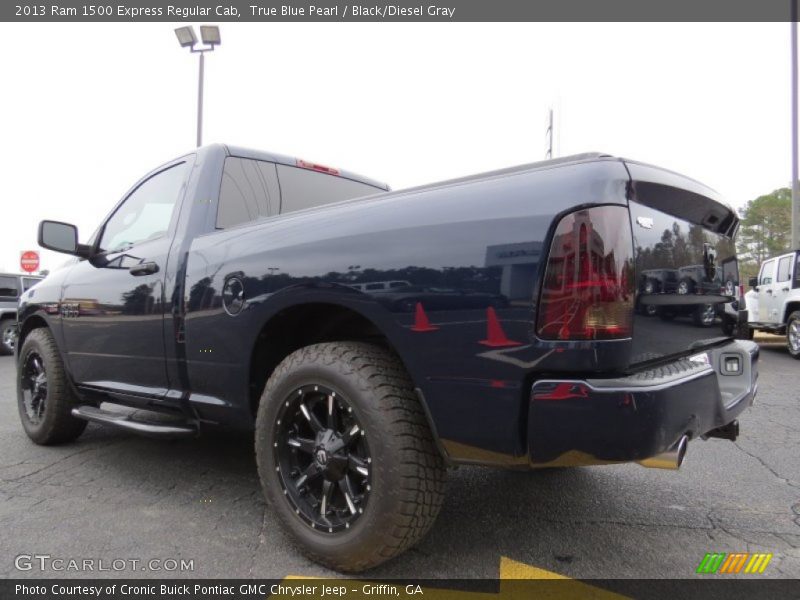 True Blue Pearl / Black/Diesel Gray 2013 Ram 1500 Express Regular Cab