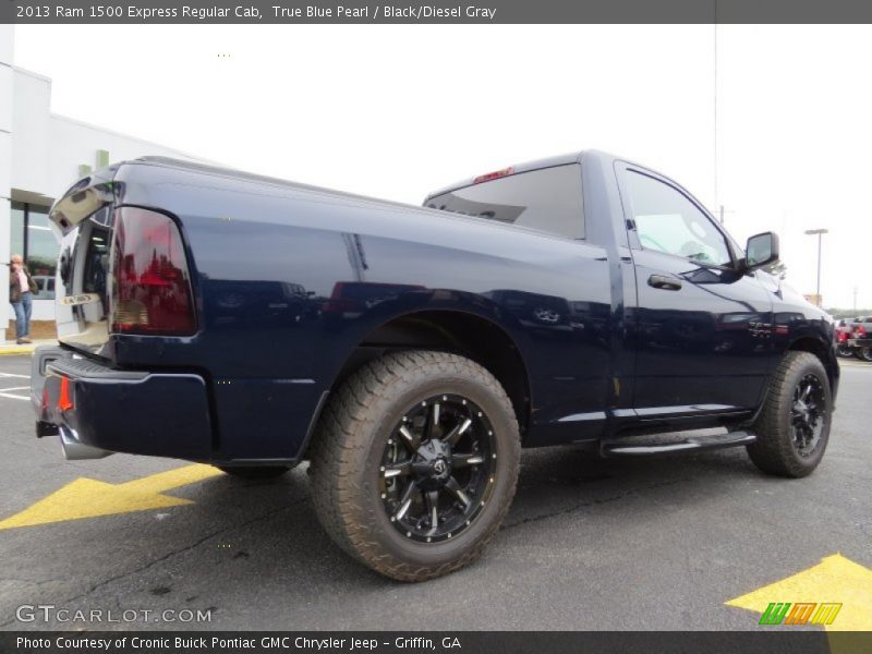 True Blue Pearl / Black/Diesel Gray 2013 Ram 1500 Express Regular Cab